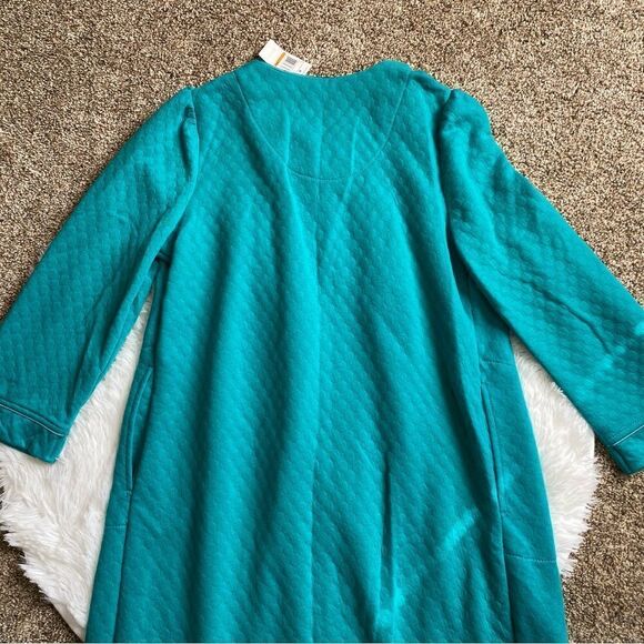 Jasmine Rose Zip Front Coverup Housecoat Robe Nightgown Pajamas New Petite Small - Picture 5 of 11